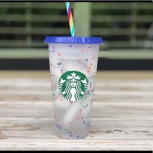 Starbucks Color Changing Confetti Cup NEW